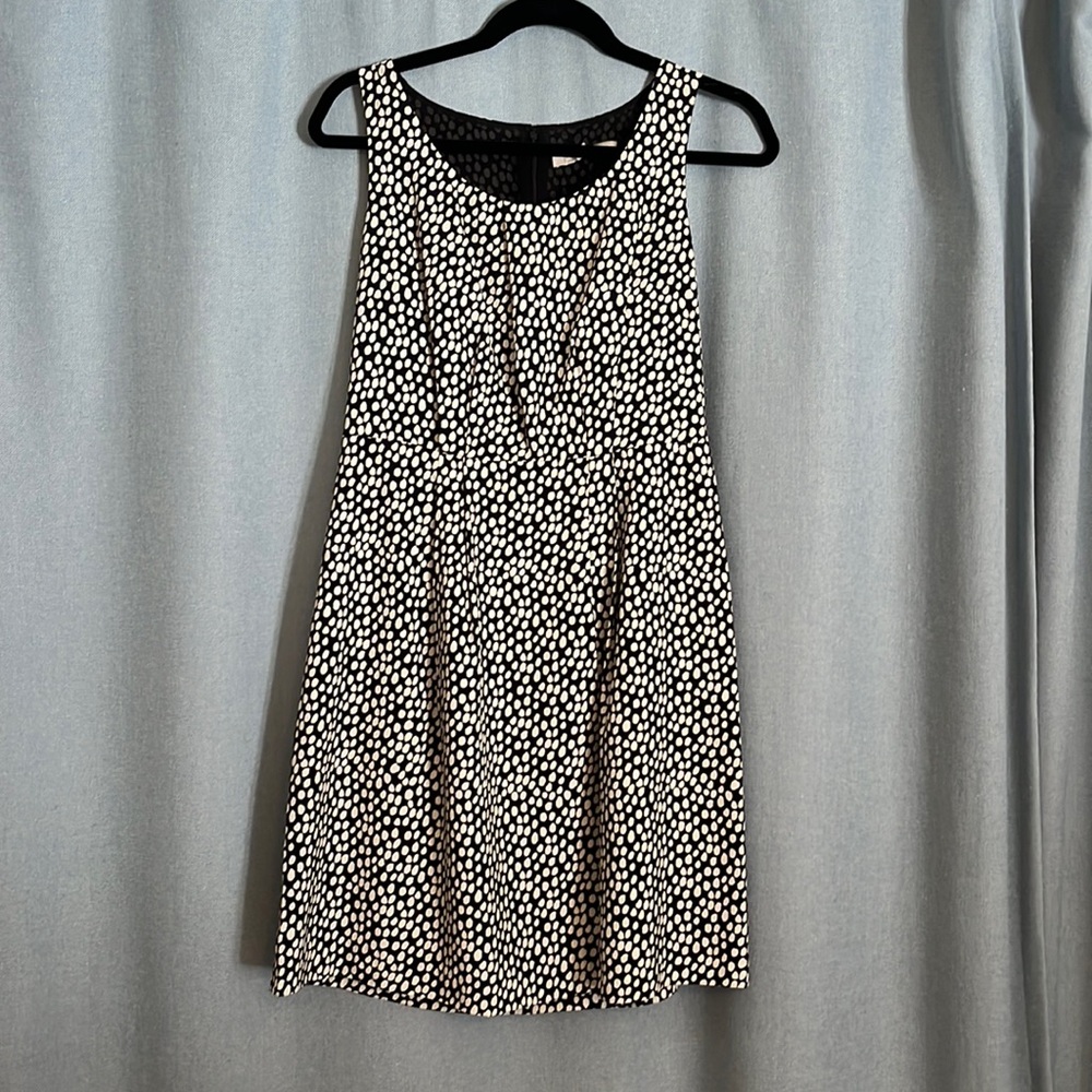 Black and white LOFT sleeveless dress